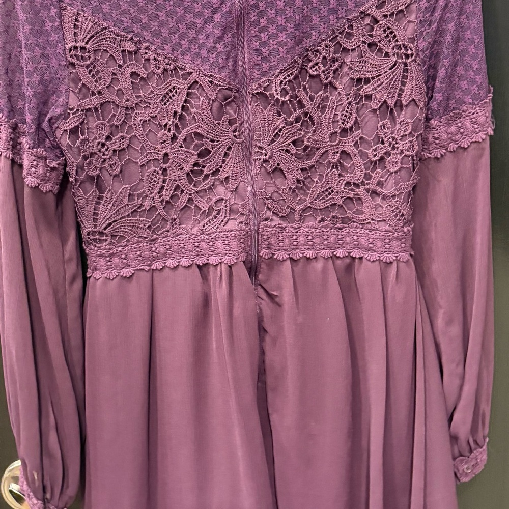Xhilaration Deep Purple Lace Dress